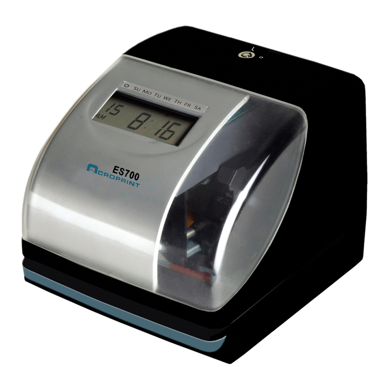Acroprint ES700 User manual