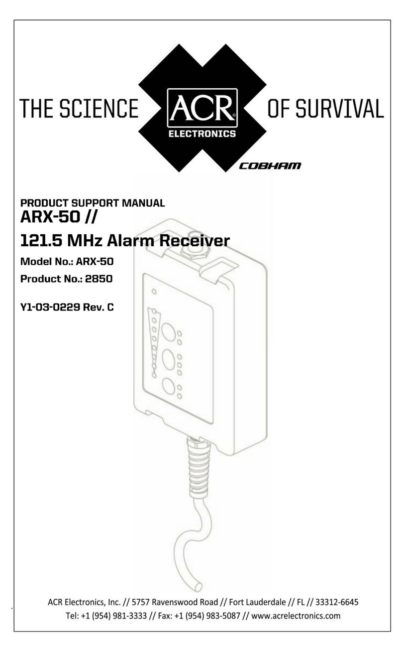 ACR Electronics ARX-50 Installation instructions