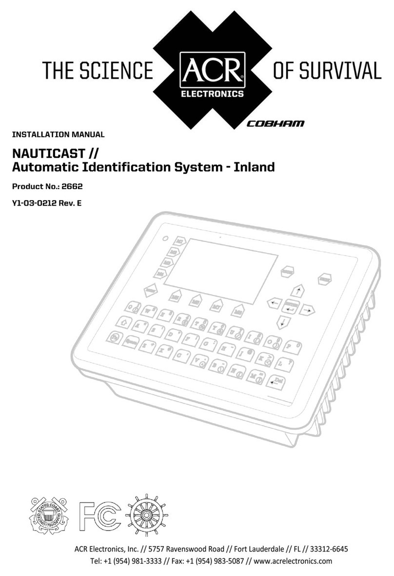 ACR Electronics Nauticast Y1-03-0212 User manual