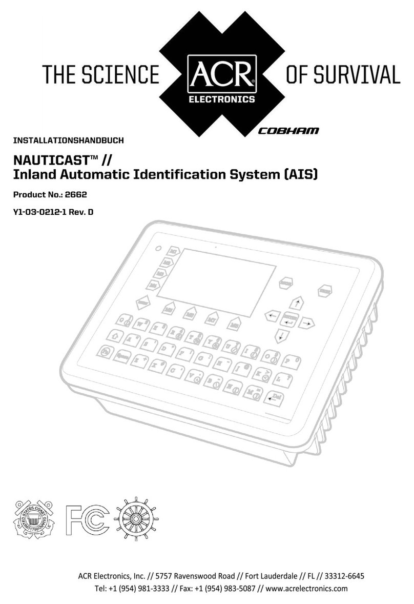 ACR Electronics NAUTICAST Y1-03-0212-1 User manual