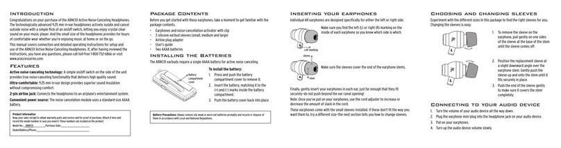 Acoustic Research ARNC01 user guide