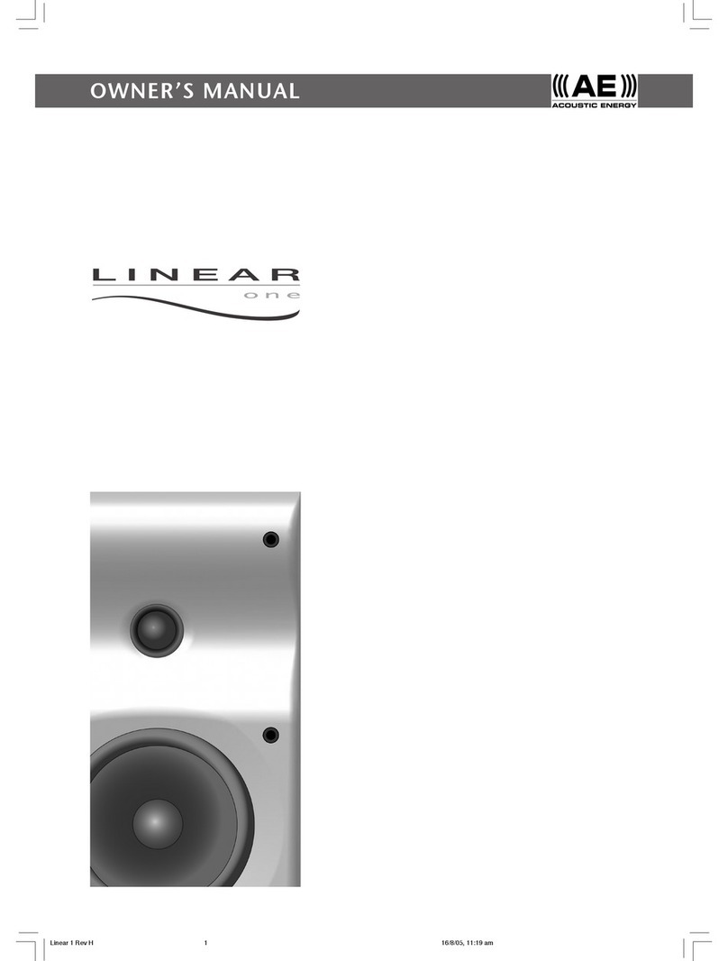 Acoustic Energy Linear One User manual