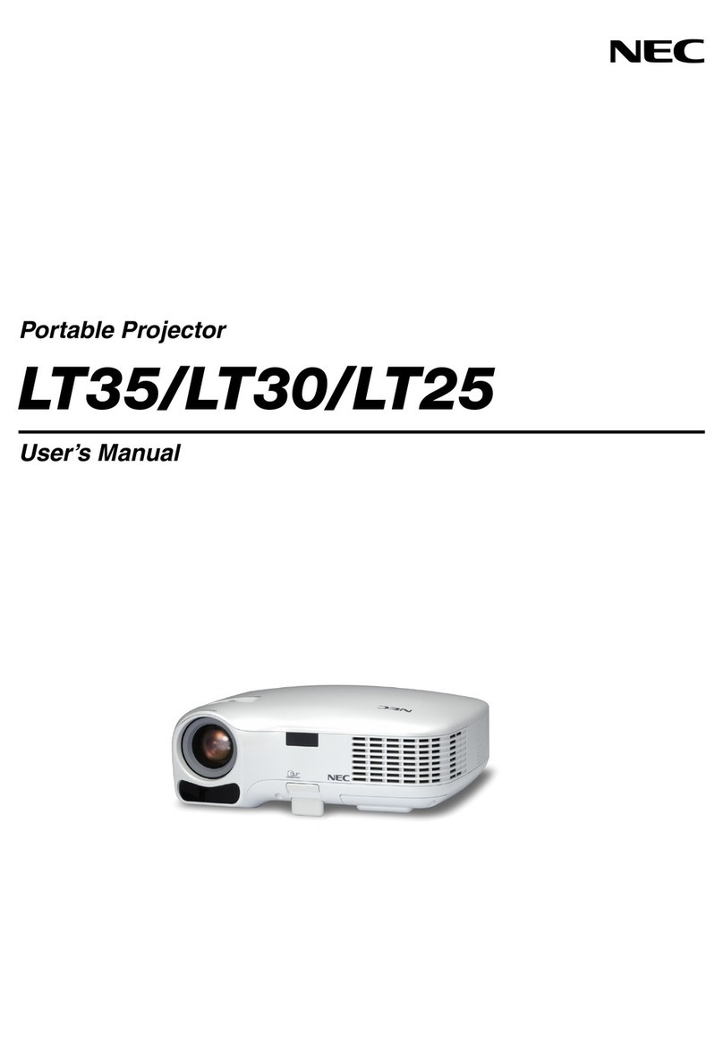 NEC LT25 Series User manual