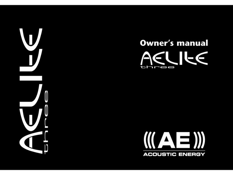 Acoustic Energy AELITE THREE User manual