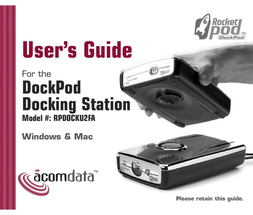 Acomdata DockPod RPDOCKU2FA User manual