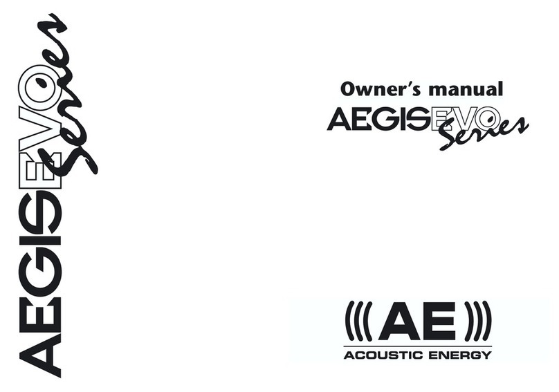 Acoustic Energy Aegis Evo Series User manual