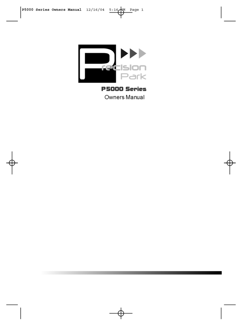 Ackton Precision Park P5000 Series owner's manual