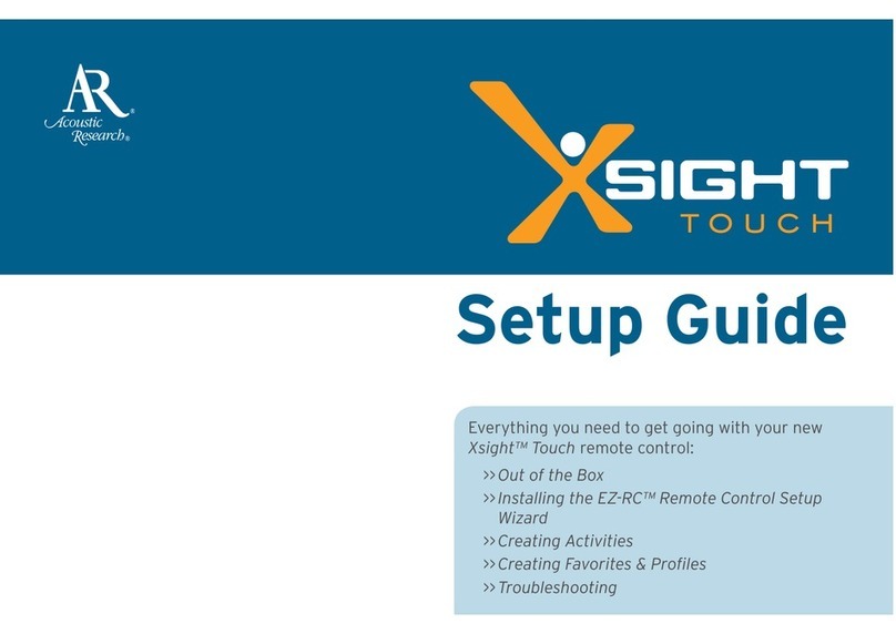 Acoustic Research ARRX18G Setup guide
