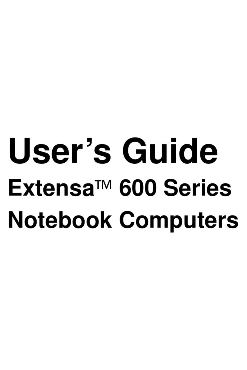 Texas Instruments Extensa 600 Series User manual