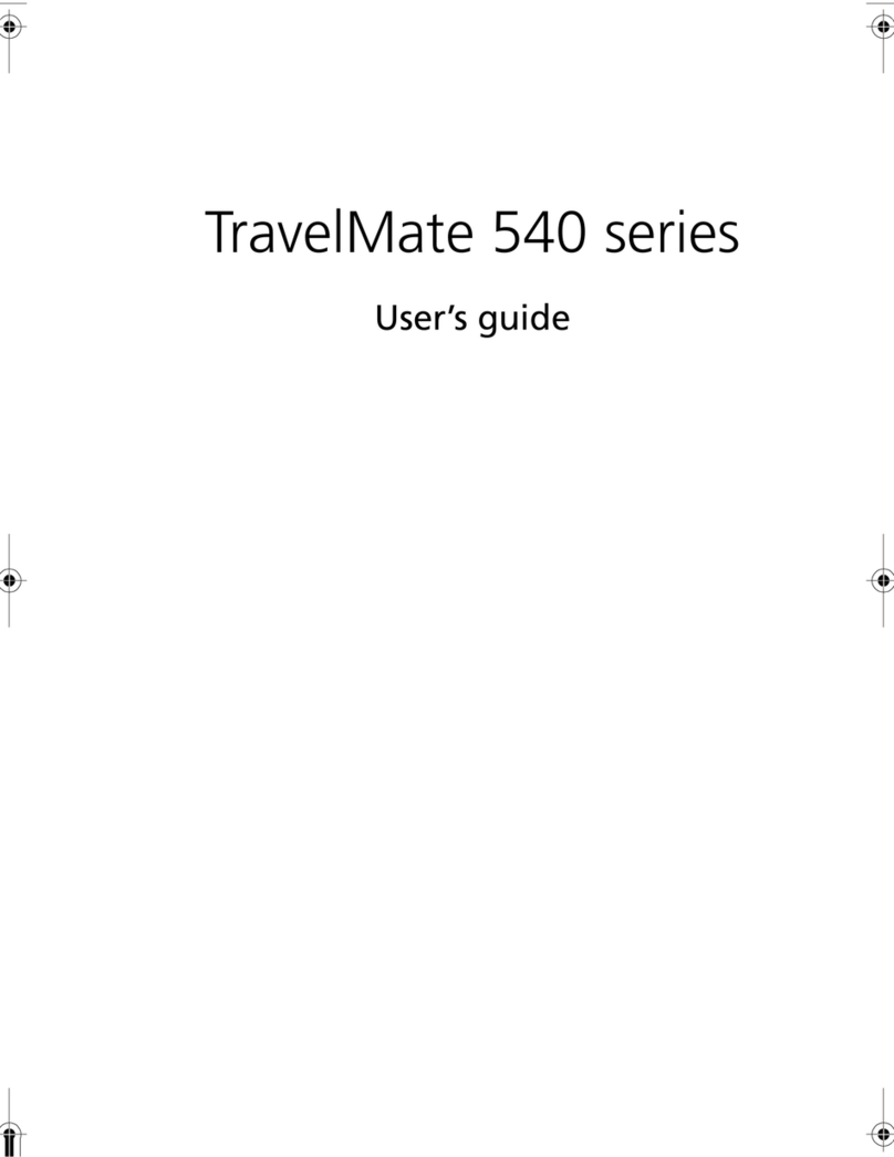 Acer TravelMate 540 Series User manual Acer TravelMate 540 Series User manual