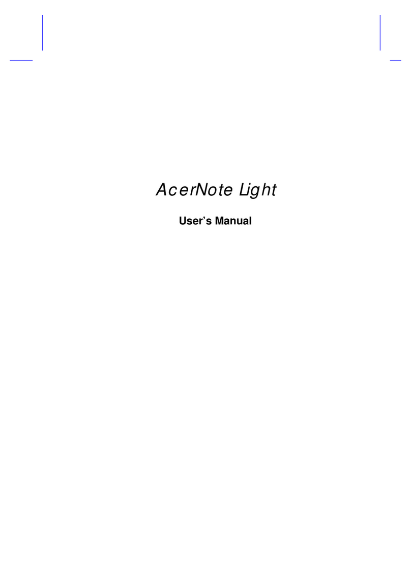 Acer AcerNote Light User manual