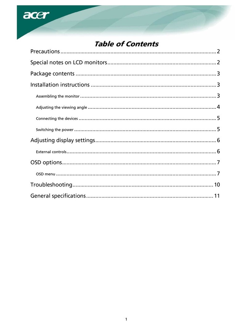 Acer X191W User manual
