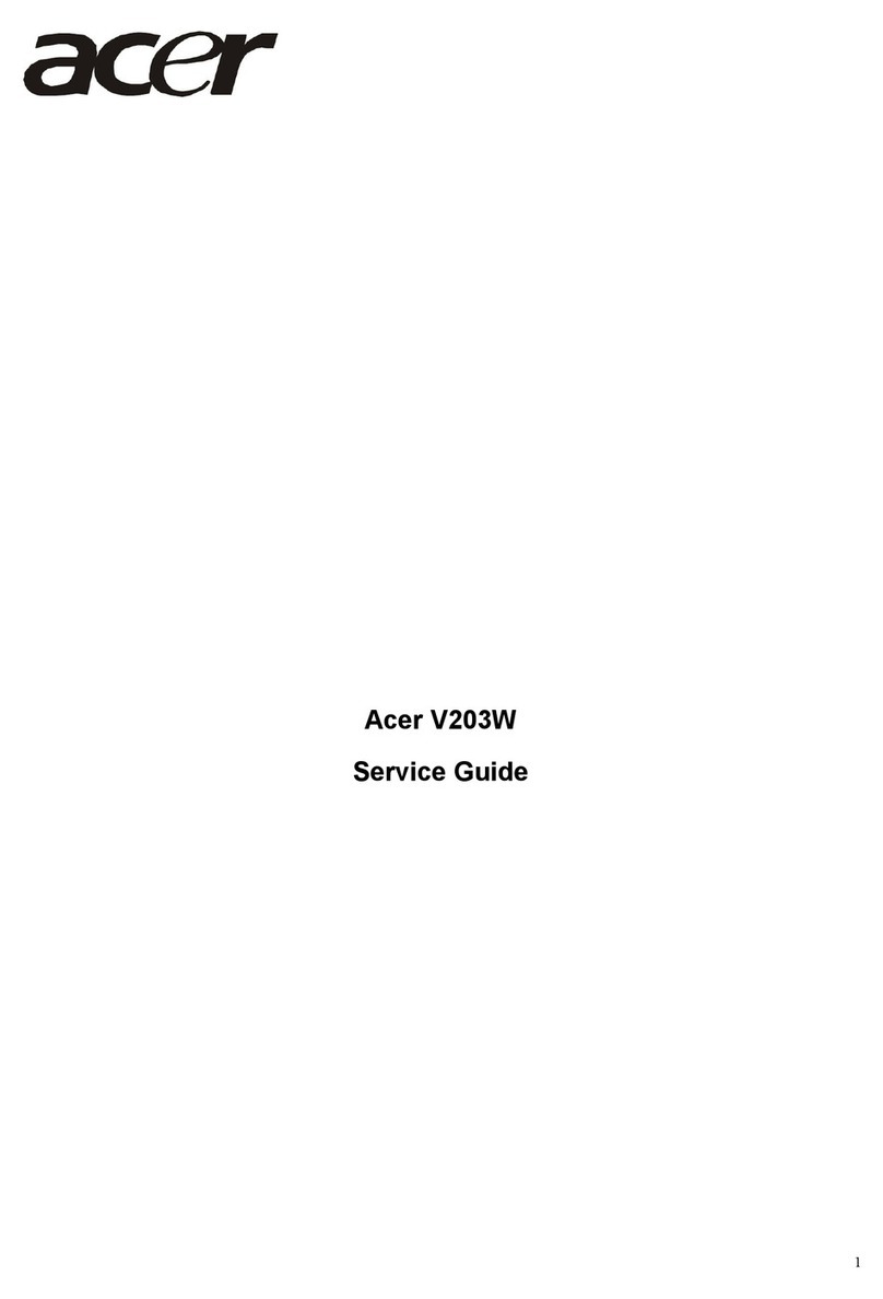 Acer V203W User manual