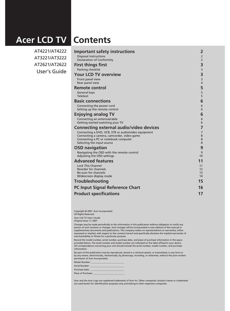 Acer AT2621, AT2622 User manual