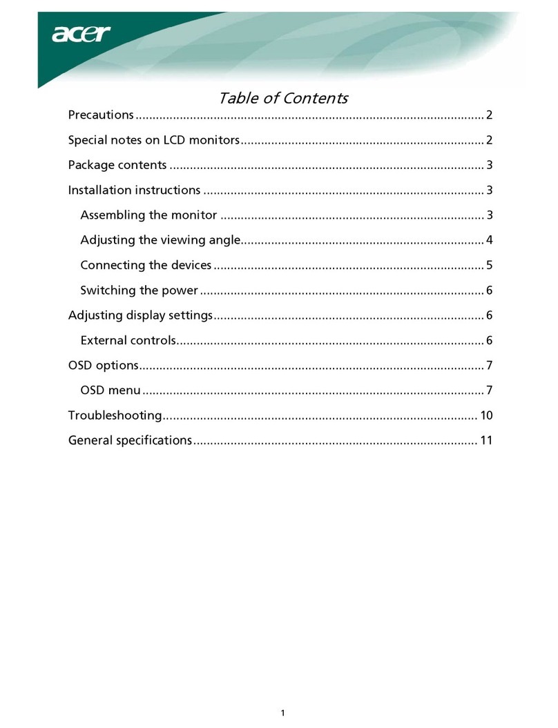 Acer X221W User manual