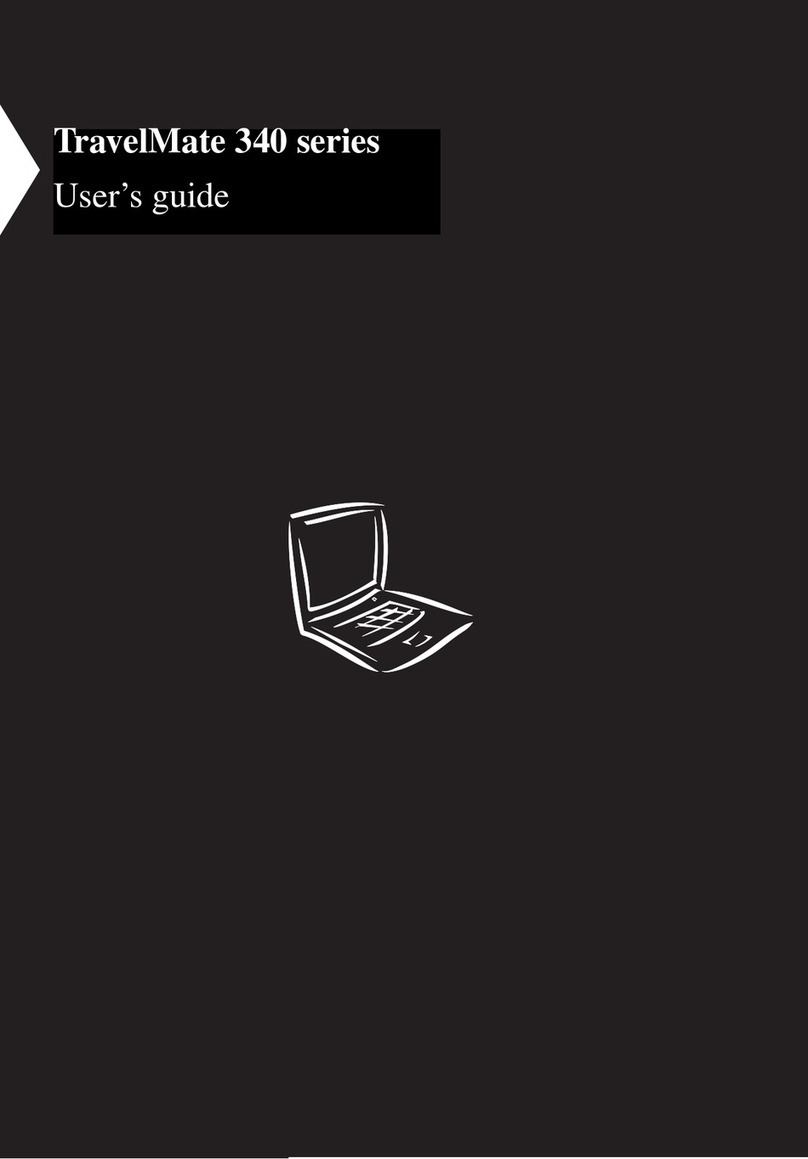 Acer TravelMate 340 User manual Acer TravelMate 340 User manual