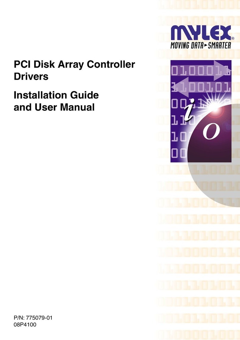 Mylex PCI Disk Array Controller Drivers 08P4100 Installation and user guide Mylex PCI Disk Array Controller Drivers 08P4100 Installation and user guide