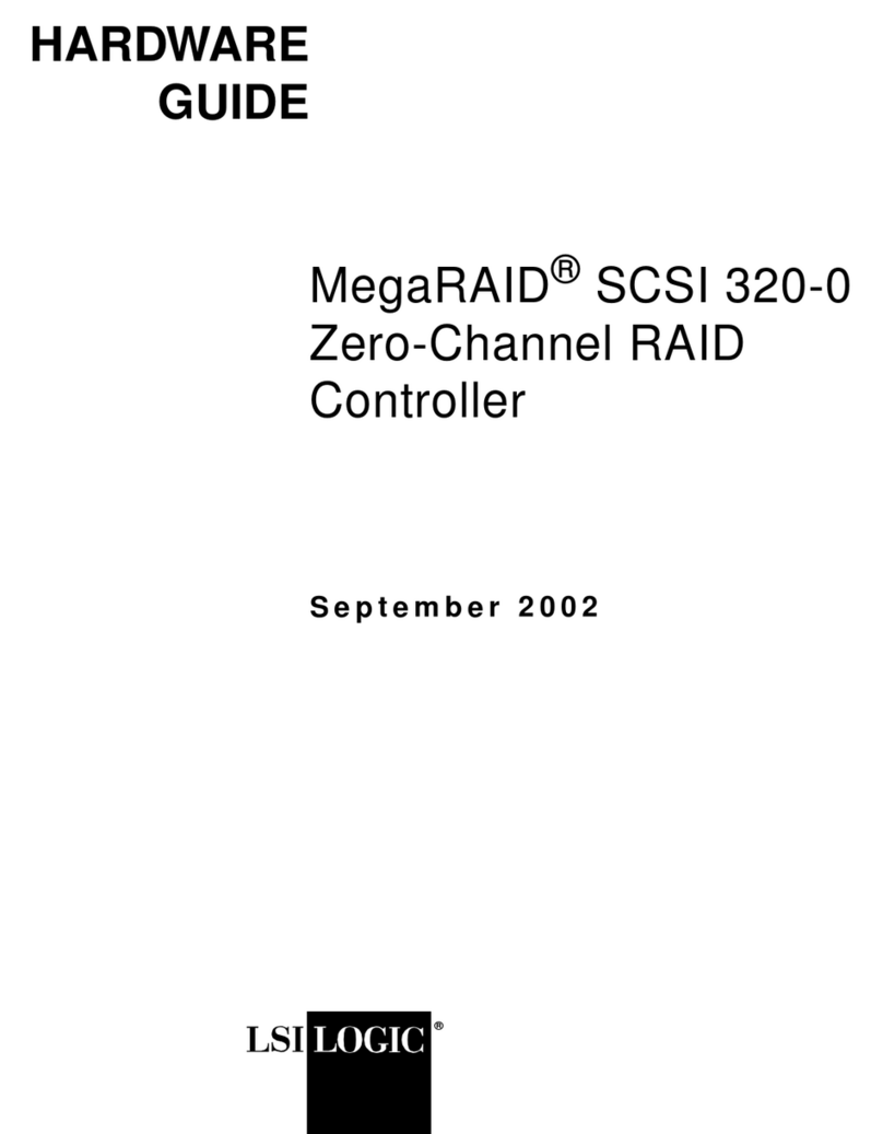 LSI MegaRAID SCSI 320-0 Zero-Channel RAID Controller Series... Installation instructions