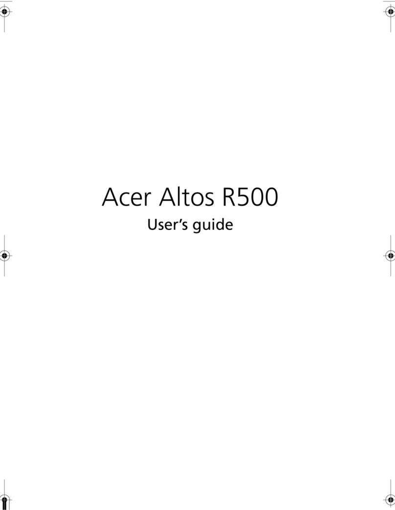 Acer Altos R500 User manual