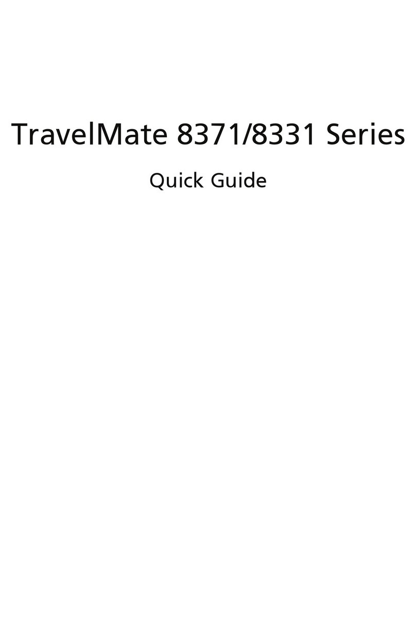 Acer TravelMate 8331 Series quick guide