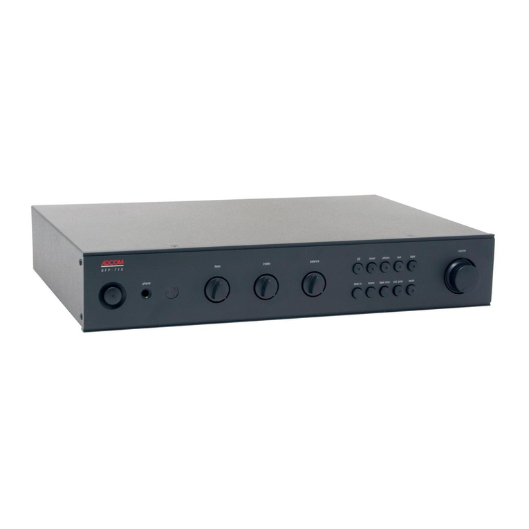 Adcom GFP-715 User manual Adcom GFP-715 User manual