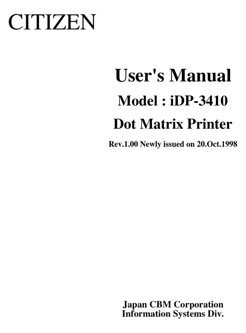 Citizen iDP-3410 User manual