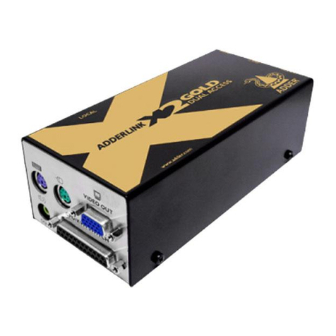 ADDER AdderLink X2 Dual Access User manual