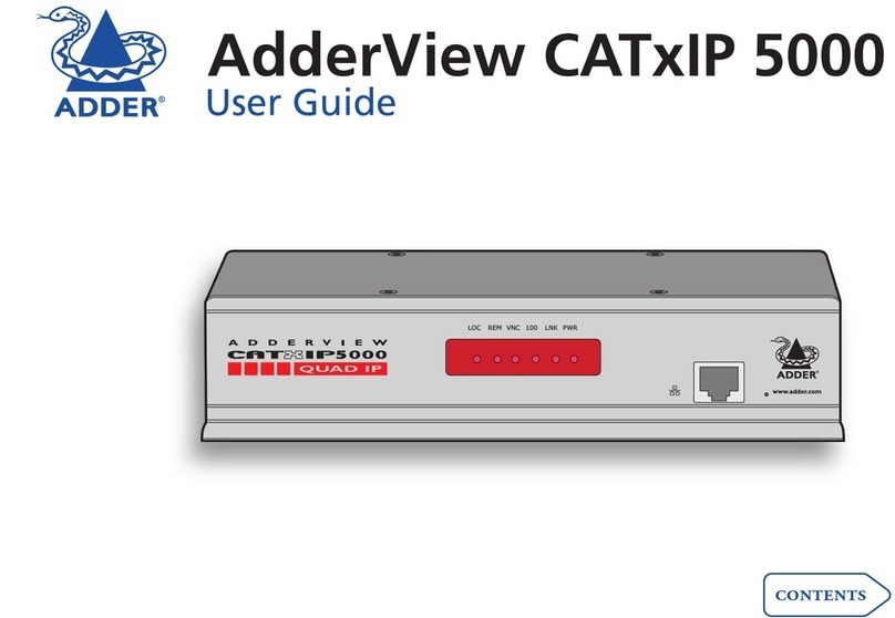 ADDER AdderView CATxIP 5000 User manual