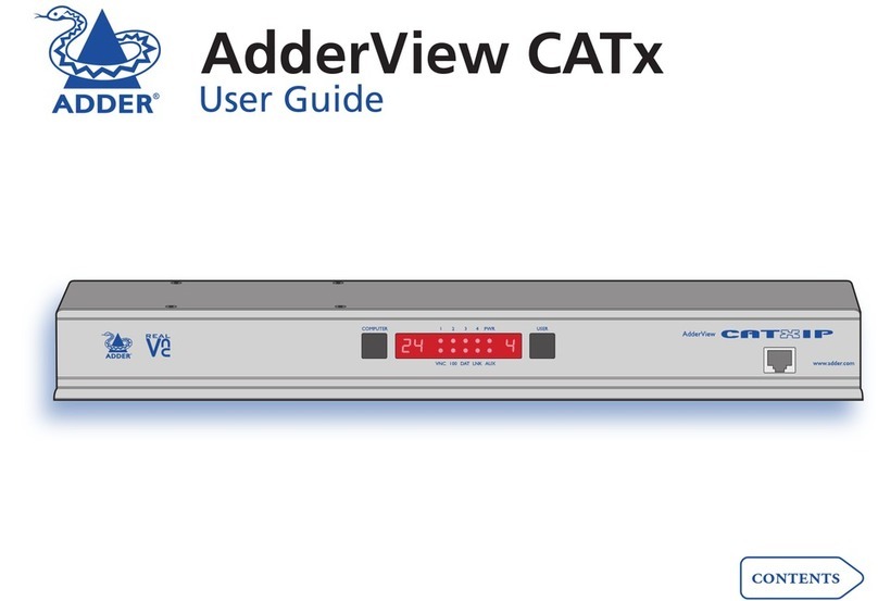 ADDER AdderView CATx AVX4016 user guide