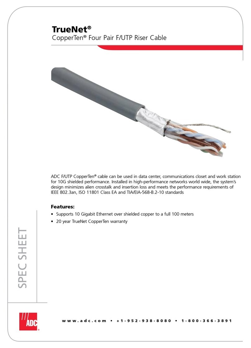 ADC TrueNet CopperTen User manual