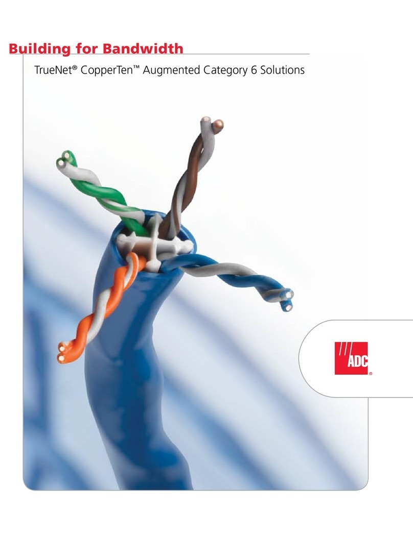 ADC TrueNet CopperTen Augmented Category 6... User manual