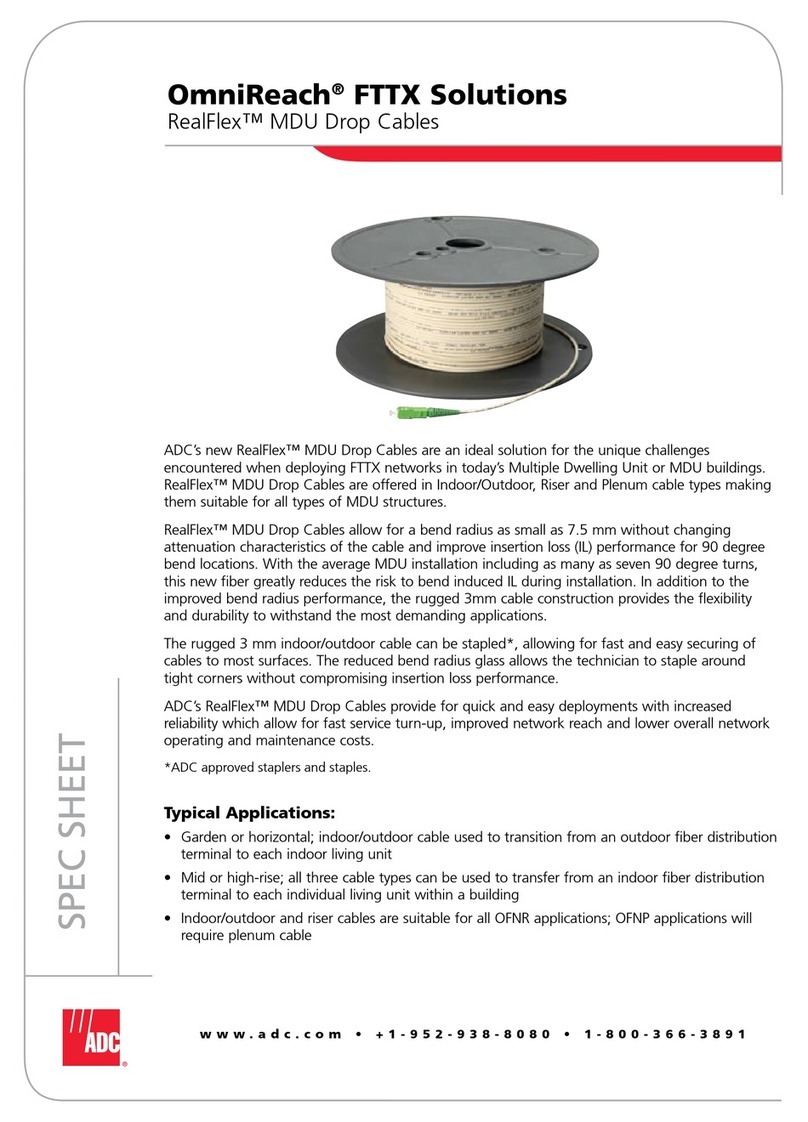 ADC RealFlex Drop Cables User manual