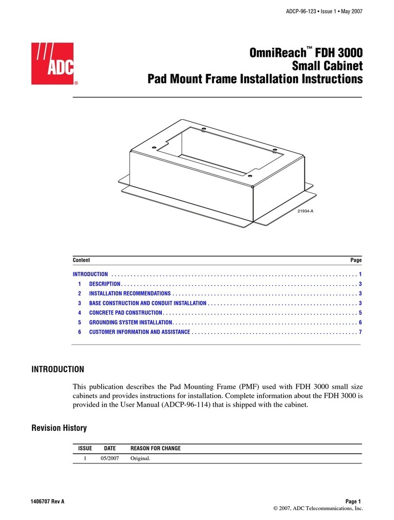 ADC OmniReach FDH 3000 installation instructions