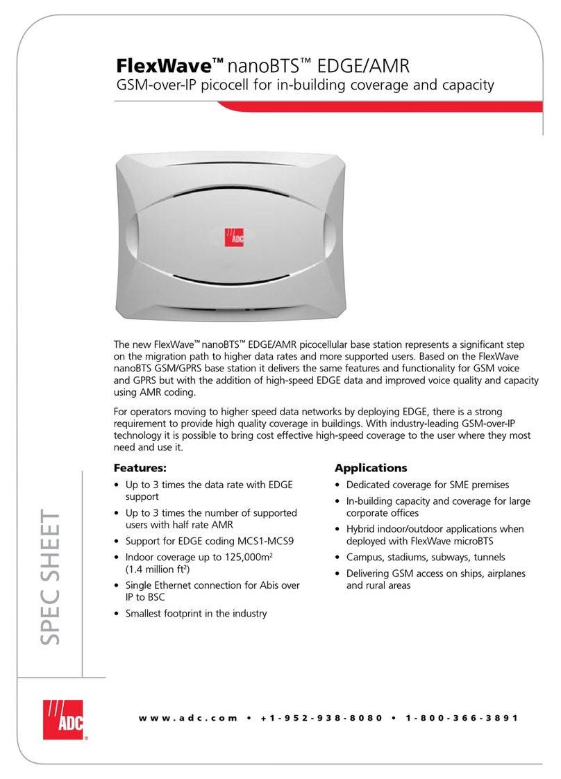 ADC FlexWave nanoBTS User manual