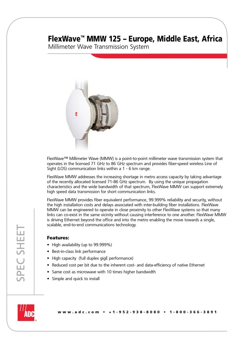 ADC FlexWave MMW 125 User manual