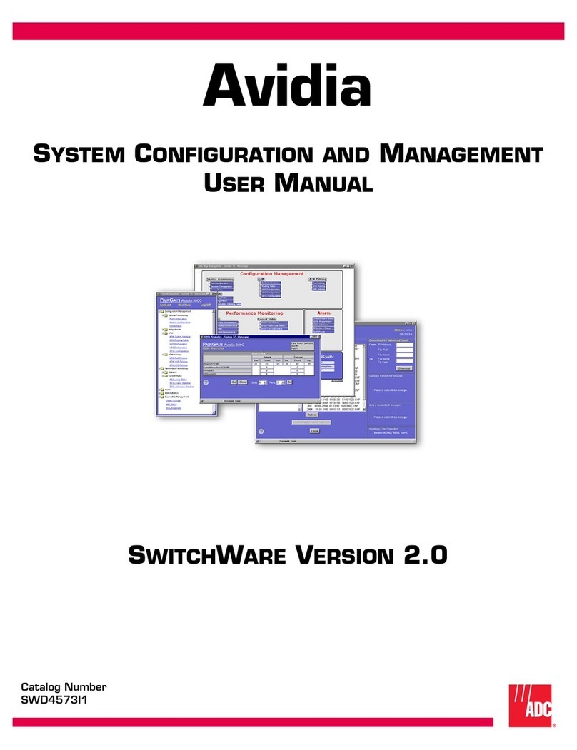ADC AVIDIA SWD4573I1 user manual