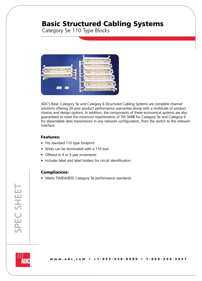 ADC Category 5e Specification sheet