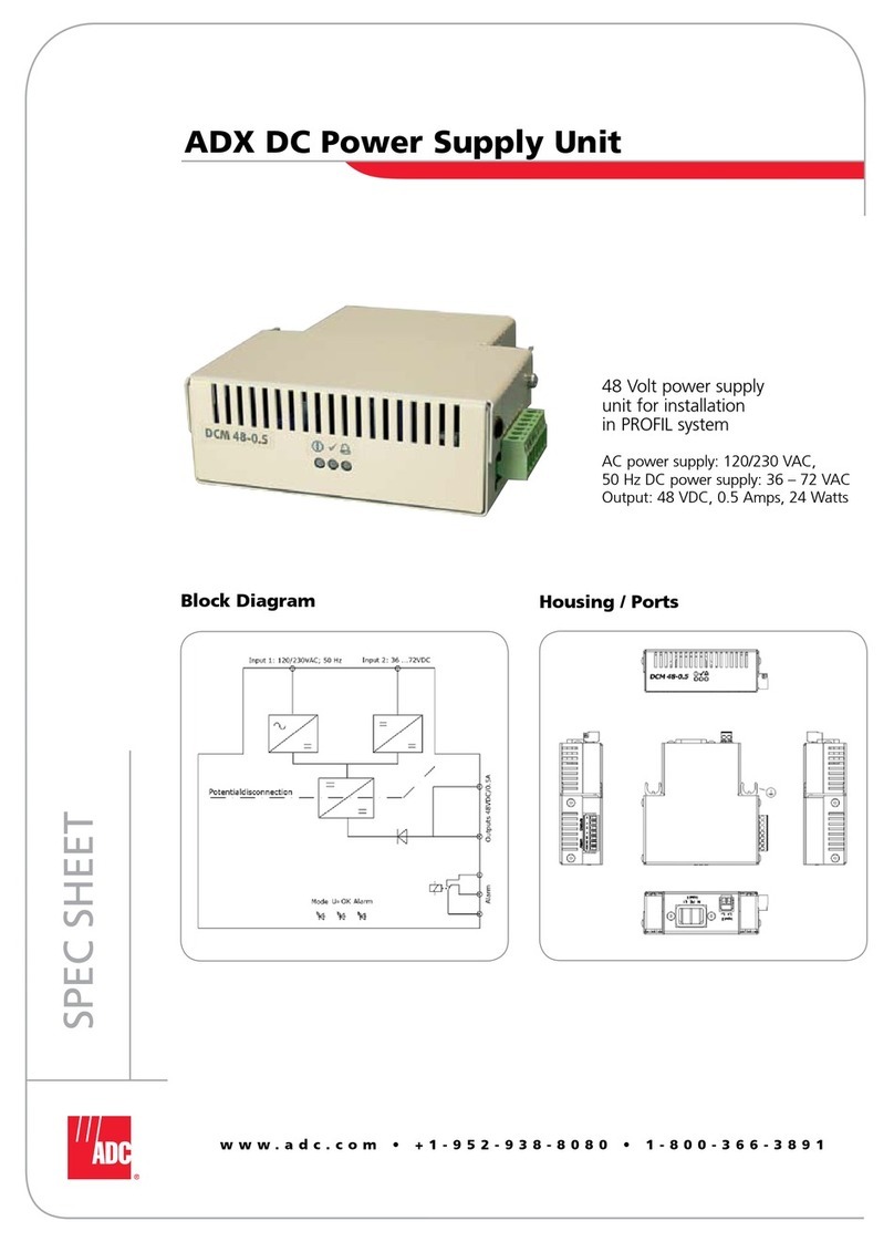 ADC ADX-7077 2 015-00 Specification sheet