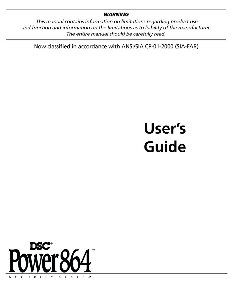 DSC Power 864 User manual