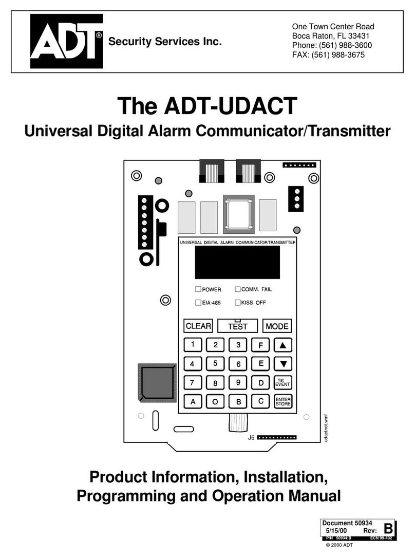 ADT ADT-UDACT User manual