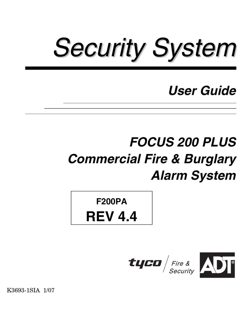 ADT Commercial Fire & Burglary Alarm System FOCUS 200... User manual