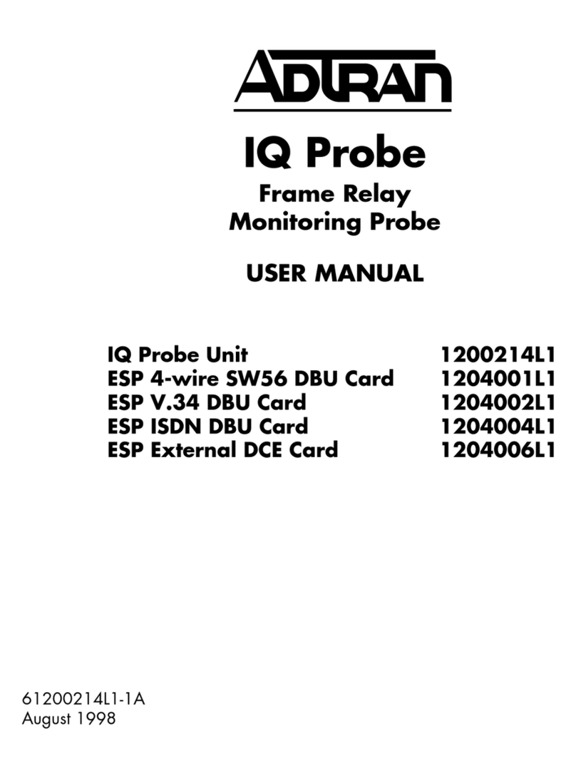 ADTRAN IQ Probe 1200214L1 User manual ADTRAN IQ Probe 1200214L1 User manual
