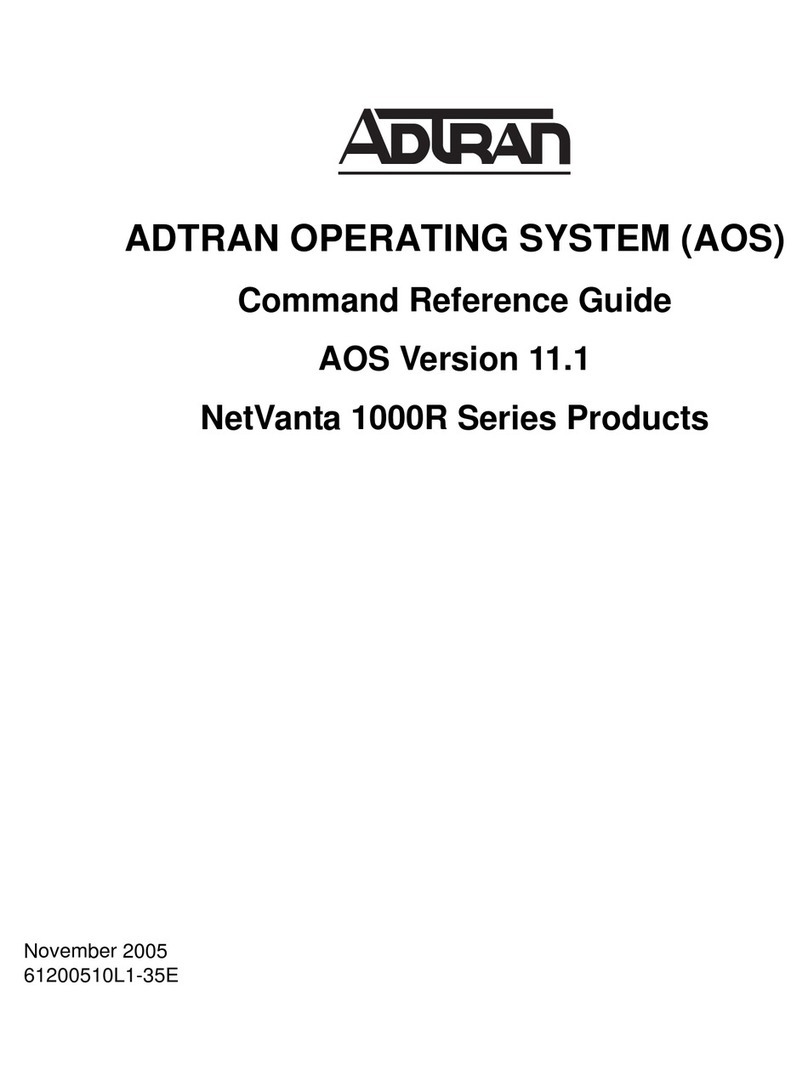 ADTRAN NetVanta 1000R Series Command reference guide ADTRAN NetVanta 1000R Series Command reference guide