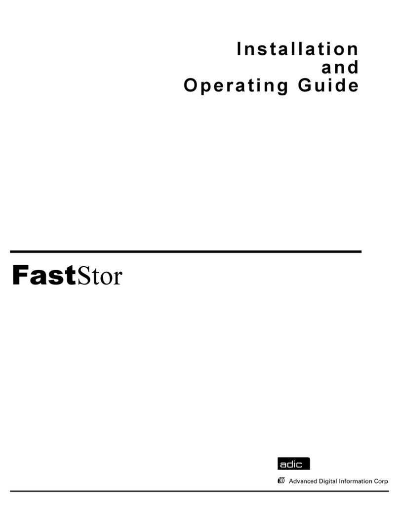 ADIC FastStor FastStor Mass Storage Device Installation guide