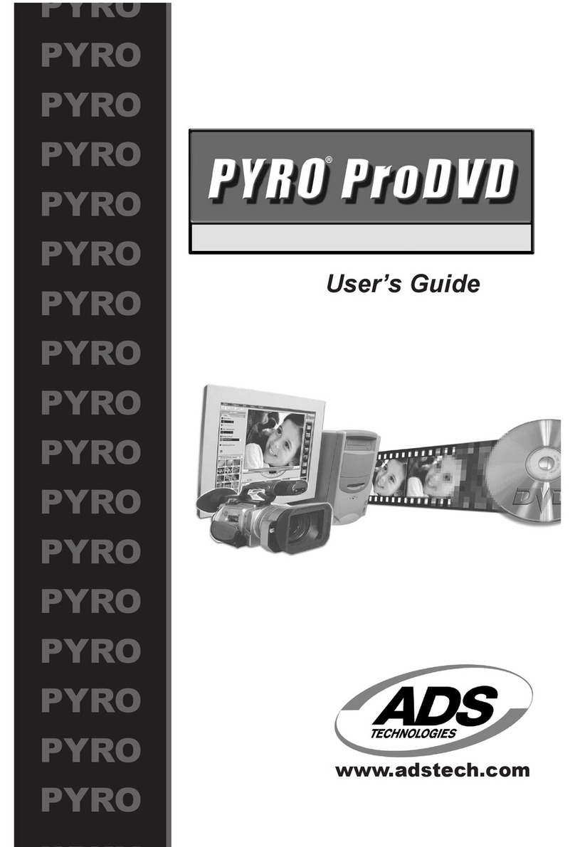 ADS Technologies Pyro ProDVD API-408 user guide