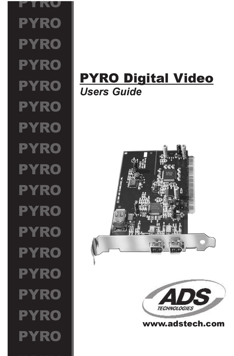 ADS Technologies PYRO Digital Video None user guide