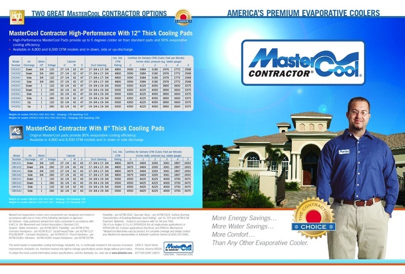 Master cool Contractor CMC431 brochure