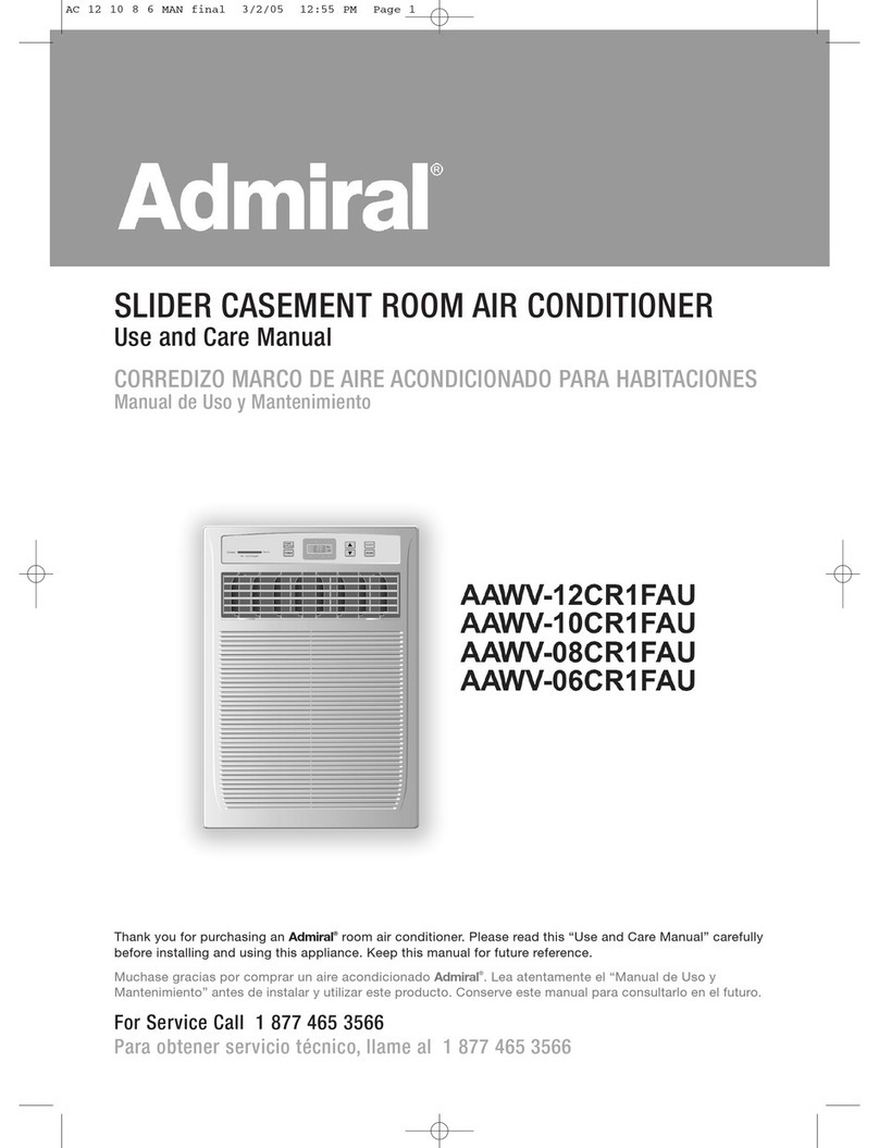 Admiral AAWV-06CR1FAU User manual