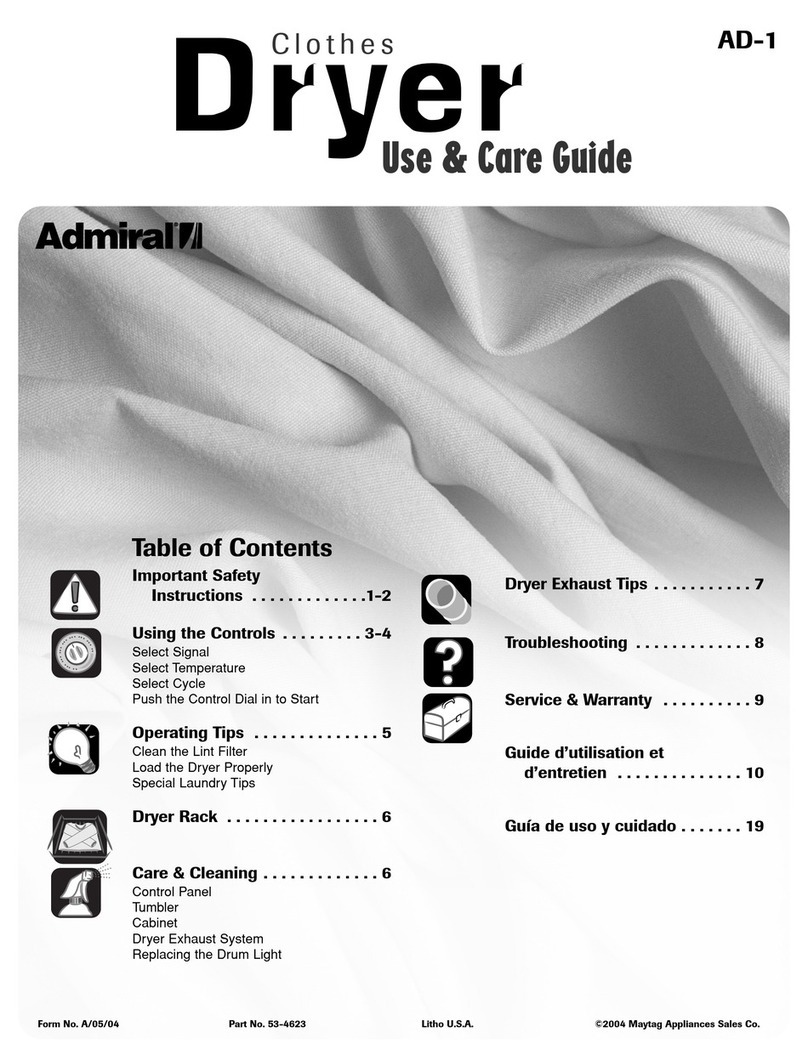 Admiral AD-1 User manual