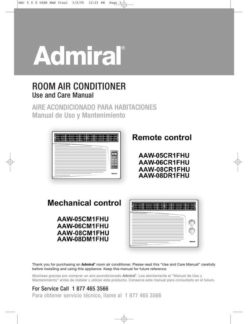 Admiral AAW-05CM1FHU User manual